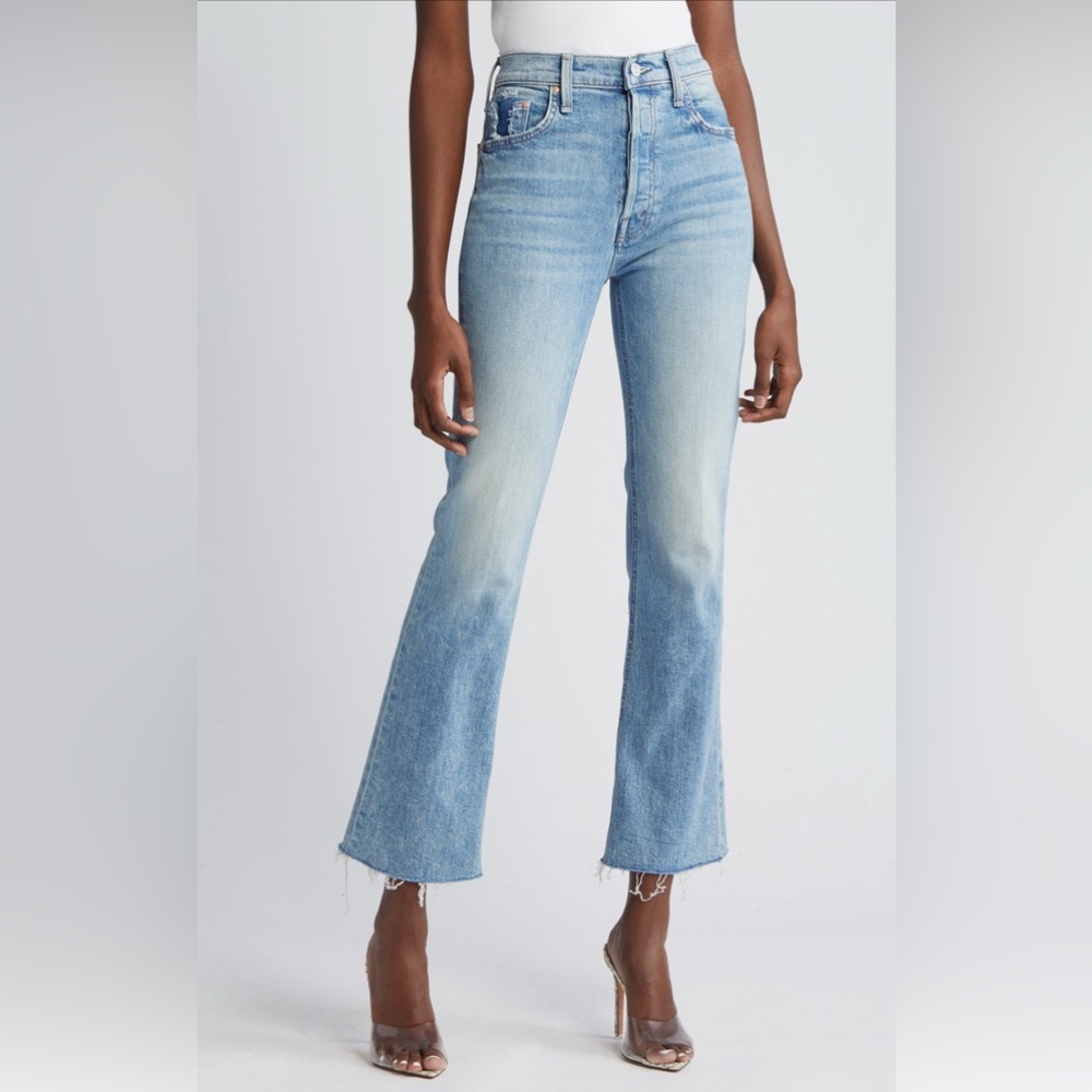 MOTHER The Tripper Flood Fray Jeans